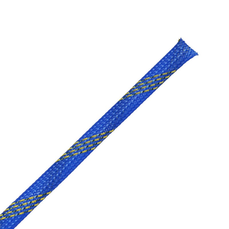 CBAZY 30ft PET Expandable Sleeving Wire Cable Sleeve (1/2" Gold&Blue 30ft) - Image 2